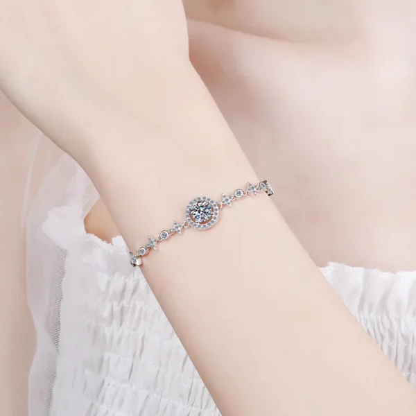 925 Sterling Silver Bracelets Simple Style Shiny - Image 3