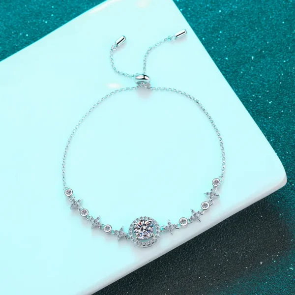 925 Sterling Silver Bracelets Simple Style Shiny - Image 2