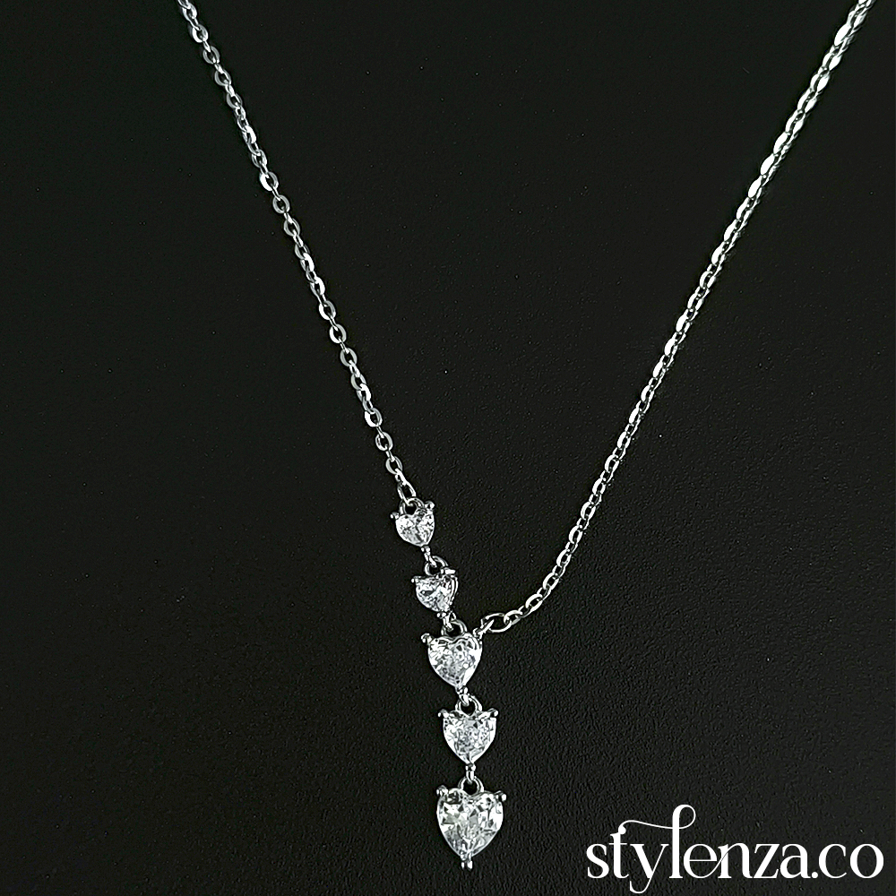 925 Sterling Silver Heart Necklace